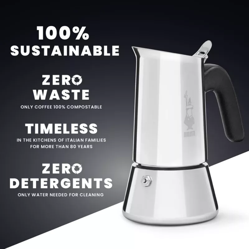 Bialetti Venus dėžutė Moka kavos virimo aparatas 0,5 L Sidabrinis