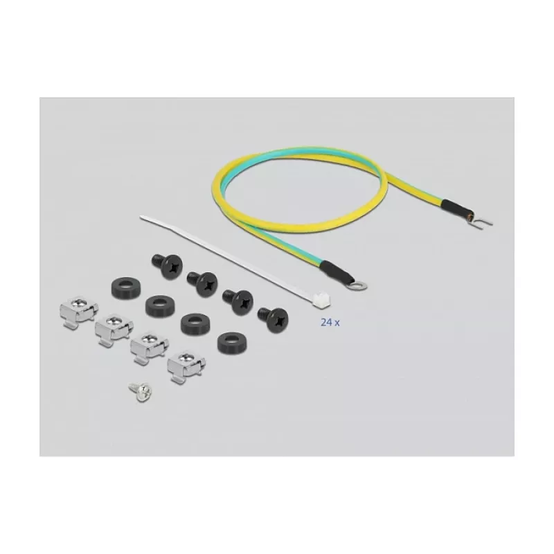 Patch Panel DeLOCK 66865 24 prievadų Keystone 1U 19 inch