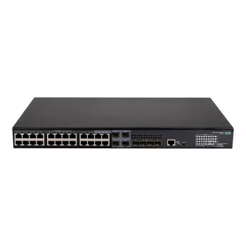 HPE FlexNetwork 5140 24G PoE+ 4SFP+ EI – tinklo jungiklis – L3 – išmanus – 24 x 10/100/1000 (PoE+) + 4 x Combo 10/100/1000Base-T (PoE+) / 100/1000Base-X SFP + 4 x 10 Gigabit Ethernet / 1 Gig