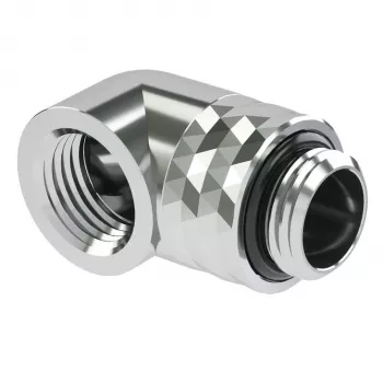 Barrow Adapter TDWT90-V2.5 S — sukamas adapteris G1/4 colio išorinis sriegis į G1/4 colio vidinį sriegį, sidabrinis