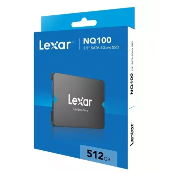 SSD Lexar NQ100 512 GB 2,5 colio SATA III, 550 MB/s skaitymas