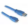 DeLOCK Micro USB 3.0 laidas 1 m, USB A, 5 Gbit/s, mėlynas