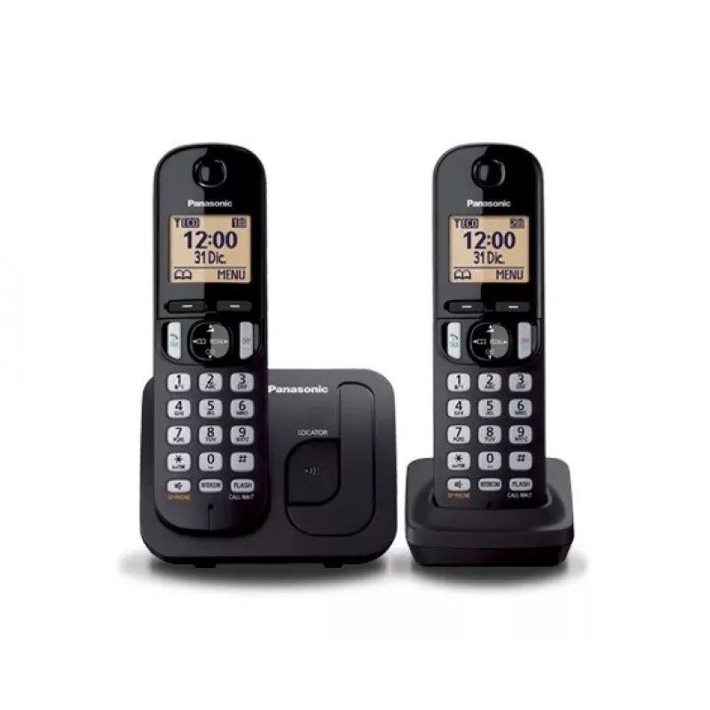 Panasonic KX-TGC212 DECT belaidis telefonas juodas