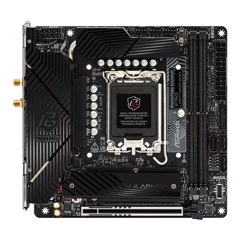 ASRock B760I Lightning WiFi DDR5 Mini-ITX pagrindinė plokštė LGA1700