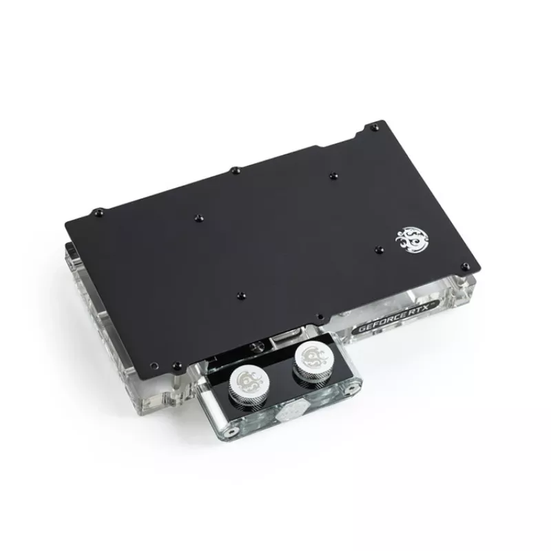 Vandens blokas BitsPower Classic VGA BP-VG3070FE – 125×171,4×28,4 mm, 3 kontaktų RGB, juodas/sidabrinis/permatomas