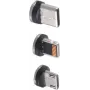 Jungčių rinkinys ShiverPeaks BS14-19003 USB Micro-B, USB-C, 8 kontaktų, juodas/sidabrinis