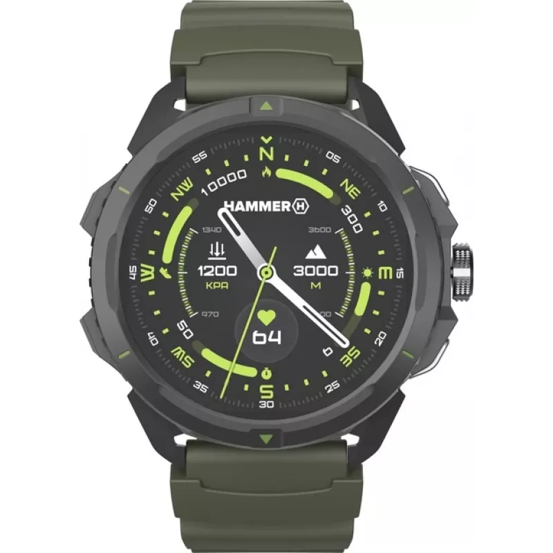 Hammer Watch 2 | Išmanusis laikrodis | AMOLED | 1,5 colio | Karinė versija