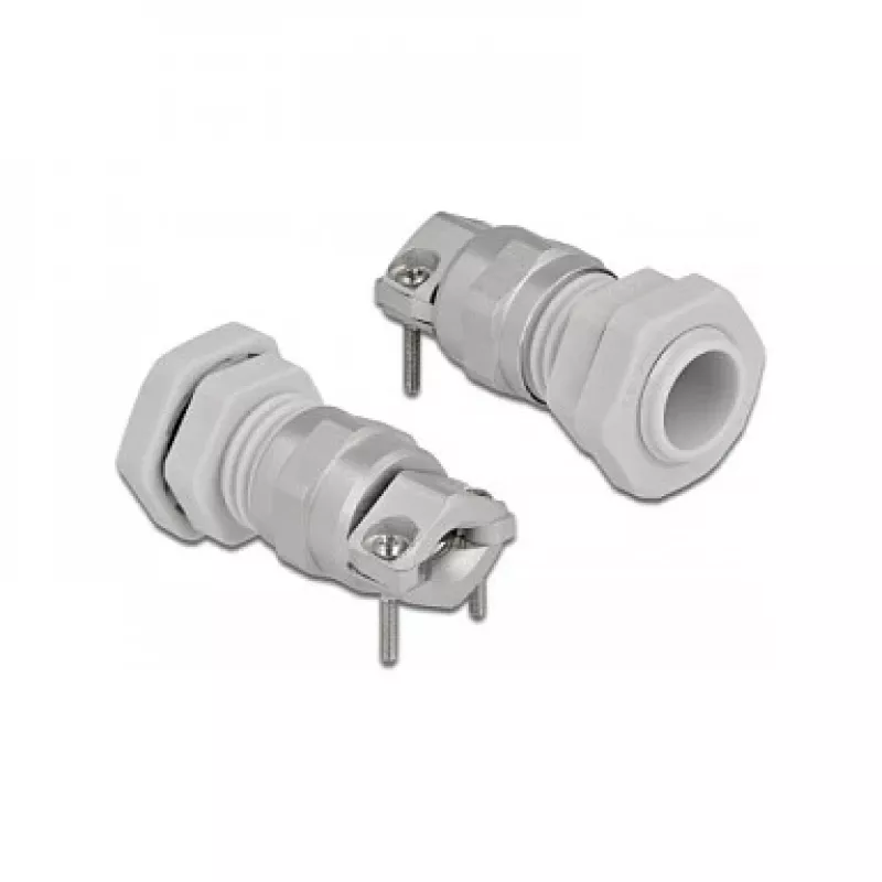 Kabelio įvadas DeLOCK 60352 pilkas metalas plastikas