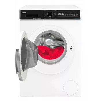 Laisvai pastatoma skalbyklė AMICA WA3S712BLiSHB, 7 kg, 1200 aps./min., 2100 W, LED ekranas, juodos spalvos durelės