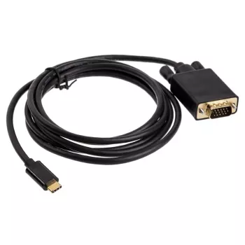 Keitiklis USB Type-C į VGA Akasa AK-CBCA17-18BK