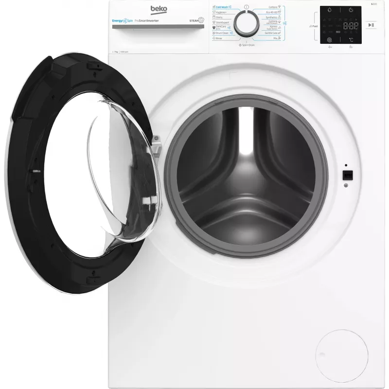 BEKO BM3WFSU37013WW Skalbimo mašina, 7 kg, A energijos klasė, 49,6 cm, 1000 aps./min., inverterinis variklis, Steam Cure