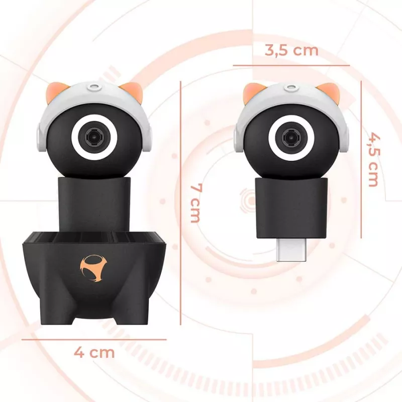 Subsonic Playcam 1080 2in1 HD Mini Kamera, skirta Nintendo Switch 2, raudona