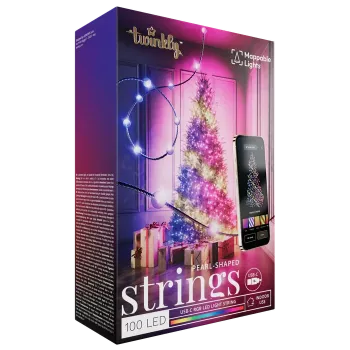 Twinkly Candies LED eglutės girlianda TWKP100RGB-T 6 m 100 perlų formos lemputės