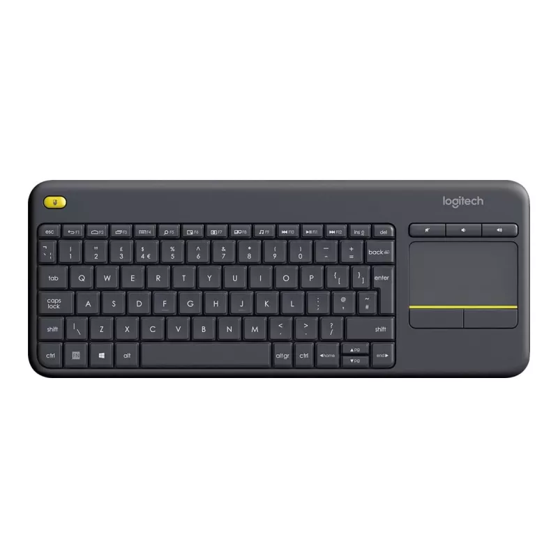 Logitech Wireless Touch Keyboard K400 Plus Mini QWERTZ juoda