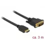 Laido adapteris DeLOCK 85655 3m HDMI A tipas DVI juodas