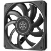 Korpuso ventiliatorius SILVERSTONE SST-AS120B 120mm juodas permatomas, 3-pin
