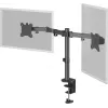 Goobay Monitor Laikiklis Dvigubas Flex - 17-32 colių Ekranas - Stalo Tvirtinimas VESA 75 ir 100mm - Sukimas, Pasukimas ir Pakreipimas - Aukščio Reguliavimas - Maksimali Apkrova