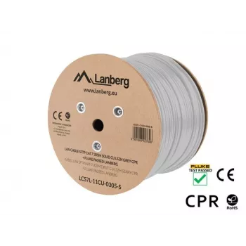 Tinklo kabelis Lanberg LCS7L-11CU-0305-S RJ45 Cat7 305 m Baltas