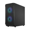 Fractal Design Focus 2 RGB Vidutinis Bokštas Kompiuterio Korpusas su Grūdintu Stiklu - Juodas