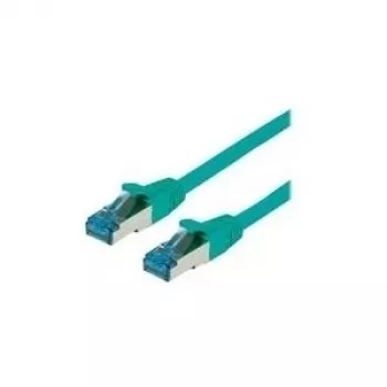 VALUE pataisos laidas RJ-45 (M) į RJ-45 (M) 1,5 m SFTP PiMP CAT 6a halogenų neturintis, liejinis, su apsauga nuo užkliuvimo, vytinis, žalias (21.99.1993)