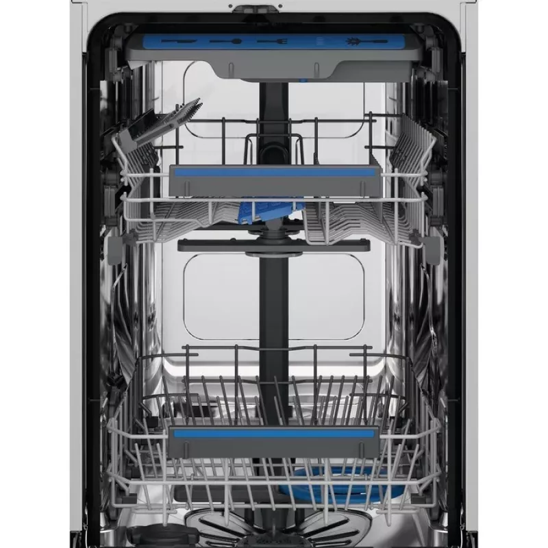 Įmontuojamas indaplovė Electrolux EEM43201L, siaura 45 cm, 10 komplektų, 46 dB, inverteris