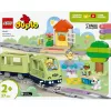 Traukinuko rinkinys LEGO DUPLO Interaktyvus nuotykių geležinkelis 10427, 57 dalių, 2 minifigūrėlės, nuo 2 metų
