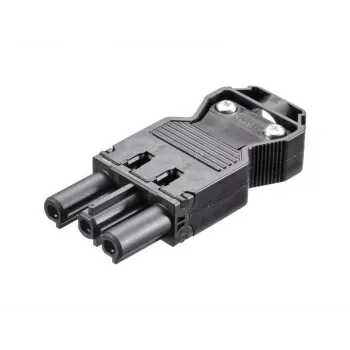 BACHMANN Įrenginio jungtis GST18-3, montavimui paruošta, juoda (375.505)