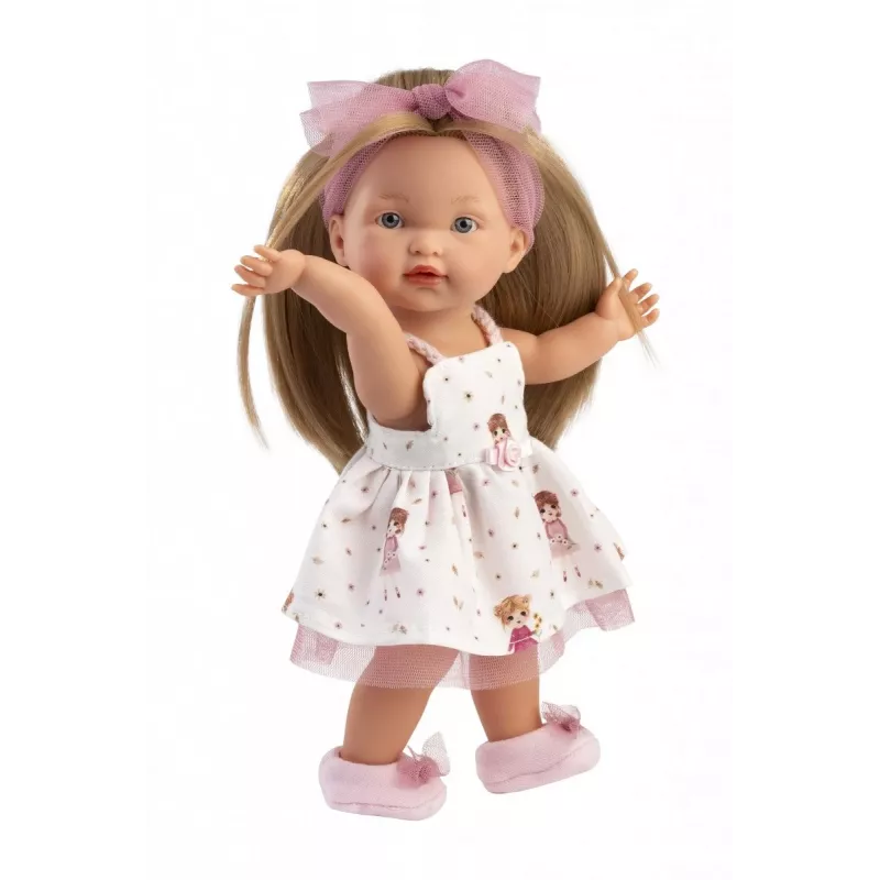 Lėlė Llorens Valeria 28 cm – minkštas kūnas, vinilinė galva ir galūnės