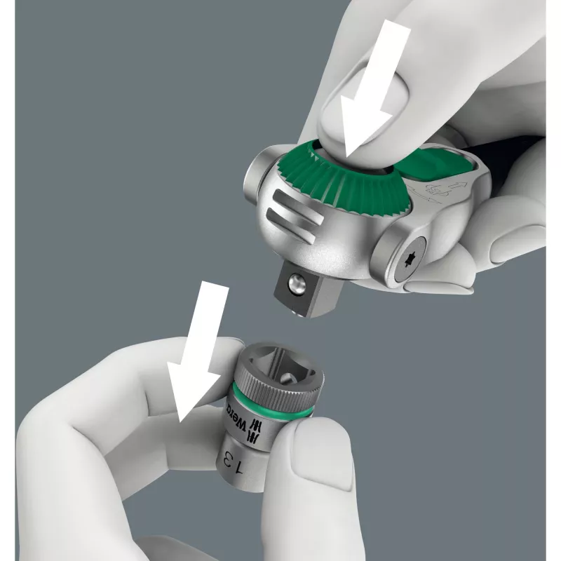 Wera 05003533001 42 dalių Zyklop veržliarakčių rinkinys metaliniame dėkle