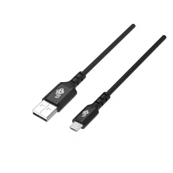 USB0-Micro USB 2 m silikoninis juodas Quick Charge laidas