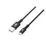 USB0-Micro USB 2 m silikoninis juodas Quick Charge laidas