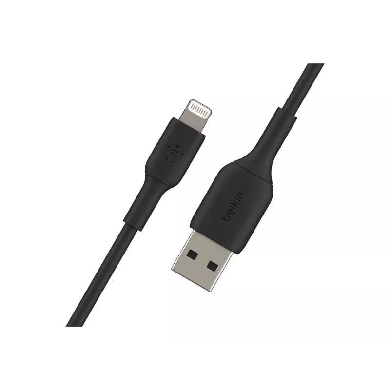 BELKIN PVC USB CABLE USB-A - LIGHTNING, 1M, JUODA