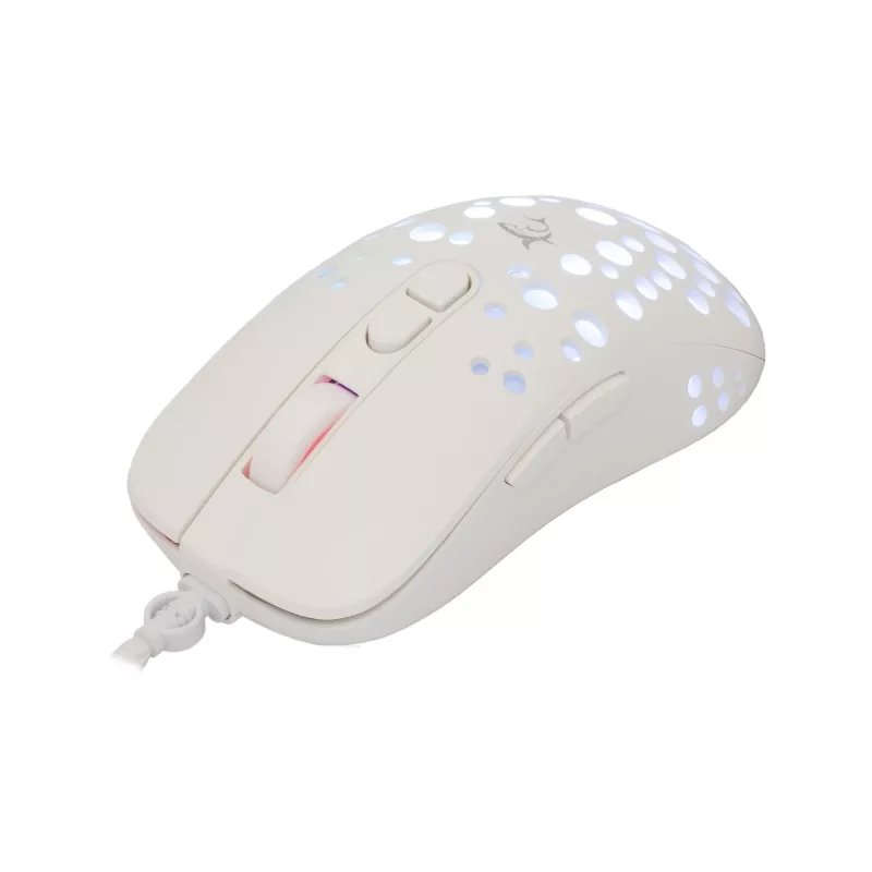 Pelė White Shark GM-9004 Tristan-2 White RGB USB