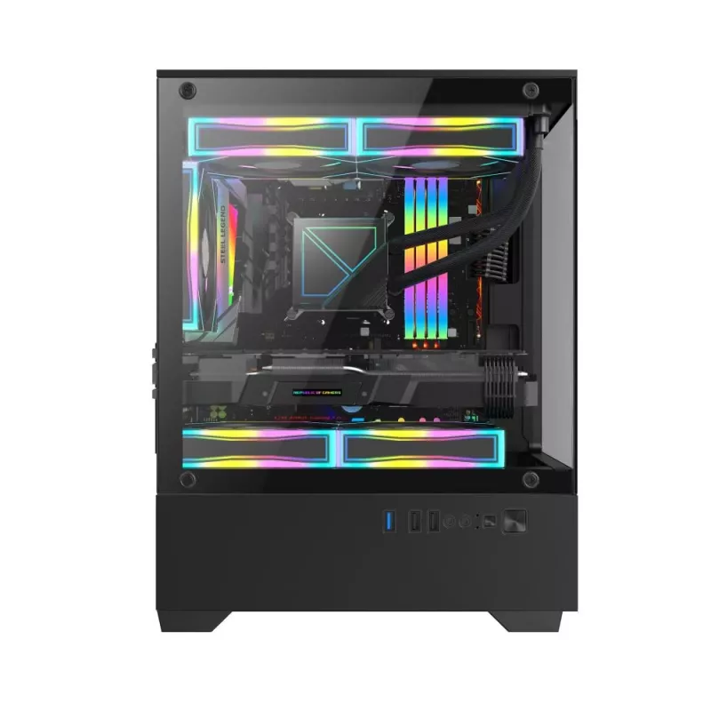 Korpusas GOLDEN TIGER Raider SL-2 (RAIDERSL-2) mini bokštas, micro ATX, juodas