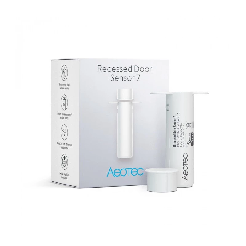 Įleidžiamas durų jutiklis AEOTEC Recessed Door Sensor 7 Z-Wave Plus V2 Baltas