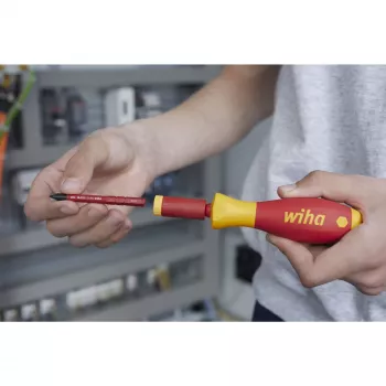 Sukimo momento adapteris Wiha easyTorque 1,2 Nm raudonas/geltonas, skirtas SlimBits SlimVario