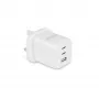 Dicota Power Supply – kompaktiškas, GaN – 65 W – 5 A – PD 3.0 – 3 išvesties prievadai (2 x USB-C, USB)