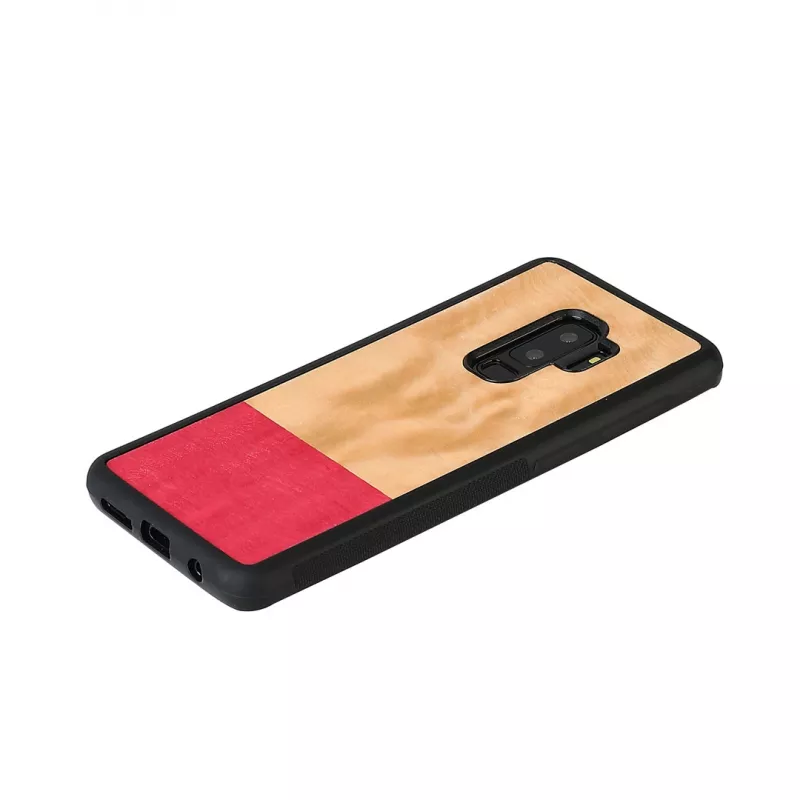 Apsauginis dėklas man and wood Galaxy S9 Plus miss match black – medinis dėklas Samsung Galaxy S9+