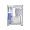 PC korpusas MODECOM Volcano Panorama Midi Tower baltas – micro ATX, grūdintas stiklas, ARGB, USB-C, palaiko GPU iki 400 mm