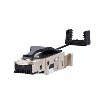 BTR E-DATIndustry IP20 lauko kištukas Cat.6, 10 GBit, atitinka IEEE 802.3an, 8 kontaktų RJ45 kištukas AWG 22 (1401405012-I)