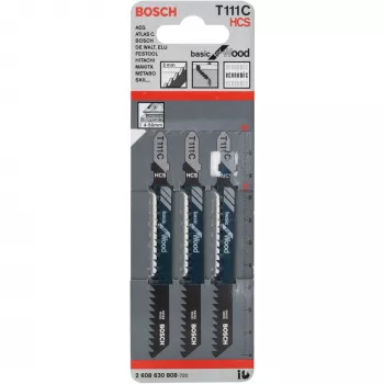 Bosch T 111 C pjūklo geležtė dėlionėms, aukštos anglinio plieno (HCS), 3 vnt.