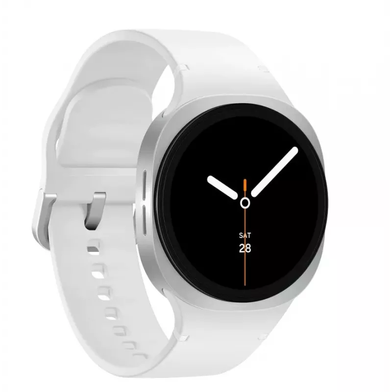 Samsung Galaxy Watch 8 3,3 cm (1,3 colio) AMOLED 40 mm Skaitmeninis 438 x 438 pikselių Liečiamas ekranas Sidabrinis „Wi-Fi“ GPS (palydovas)
