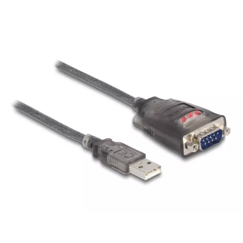 DeLOCK 61400 lyties keitiklis USB A – RS-232 juodas