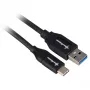 USB 3.2 Gen 2 laidas, USB-A kištukas > USB-C kištukas (juodas, 0,5 metro)