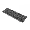 Natec Trout Slim USB klaviatūra, JAV išdėstymas, juoda