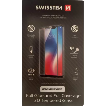 Apsauginis stiklas SWISSTEN 3D Full Glue Samsung Galaxy S10e (G970) – juodas