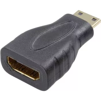 SpeaKa Professional HDMI adapteris [1x HDMI-kištukas C Mini - 1x HDMI-lizdas] Juodas, paauksuoti kontaktai (SP-7869908)