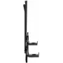 Manhattan Soundbar Mount Universal – sieninis arba VESA laikiklis garsiakolbiui iki 15 kg, reguliuojamo gylio, montuojamas virš arba po TV, juodas
