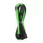 CableMod 12VHPWR į 3× PCIe ModMesh kabelis 45 cm, juoda/šviesiai žalia