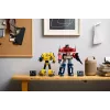 LEGO Icons Transformers Bumblebee veiksmo figūrėlės konstravimo rinkinys – kolekcinis robotų modelis suaugusiems, transformuojamas į transporto priemonę, dovana vyrams